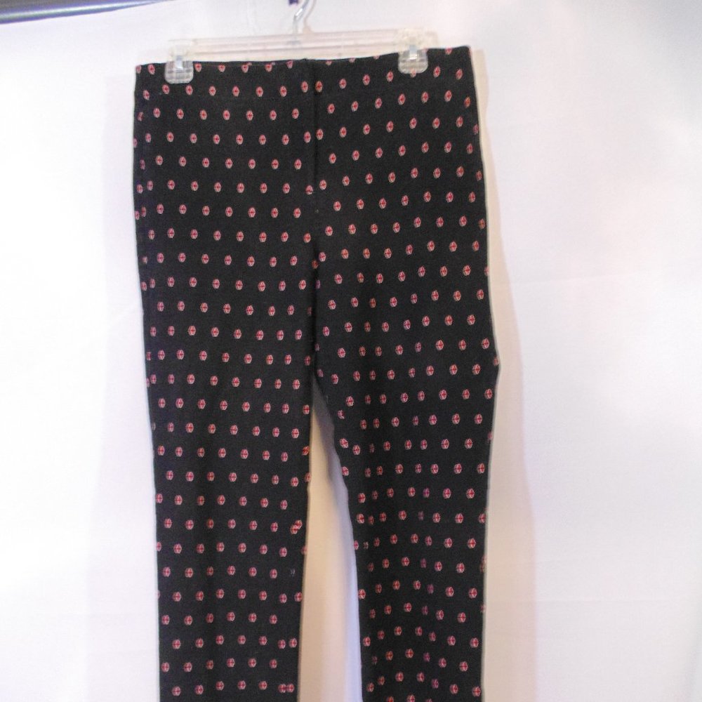 J Jill Womens Premium Bistretch Ankle Pants 10 Tall geometric print ankle pant